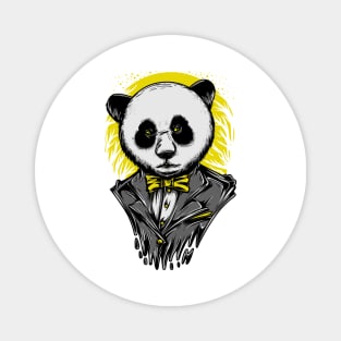 Smart Panda Suit Grey Yellow Magnet